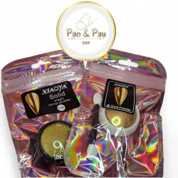 Efecto espejo dorado