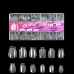 Extra long cover tips gel 600 piezas