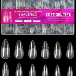 Extra long full cover tips 600 pcs