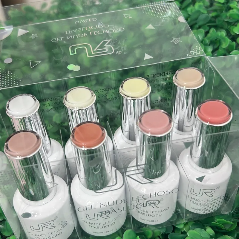 Gel nude lechoso traslúcido