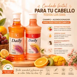 Juego de champú y acondicionador frutal