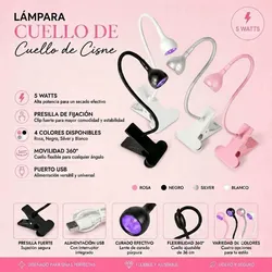 Lámpara Led Cuello de Ganso para soft gel