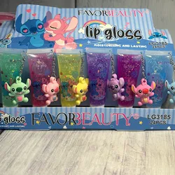 Lip gloss con llavero de stich liso