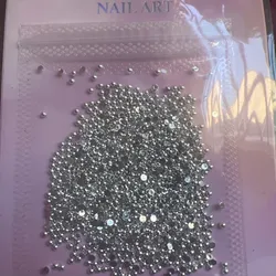 Media perlas plateadas 