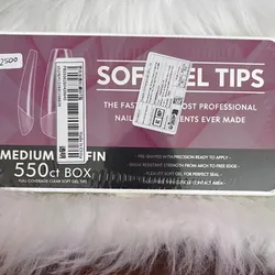 Medium stiletto soft gel tips 550 u