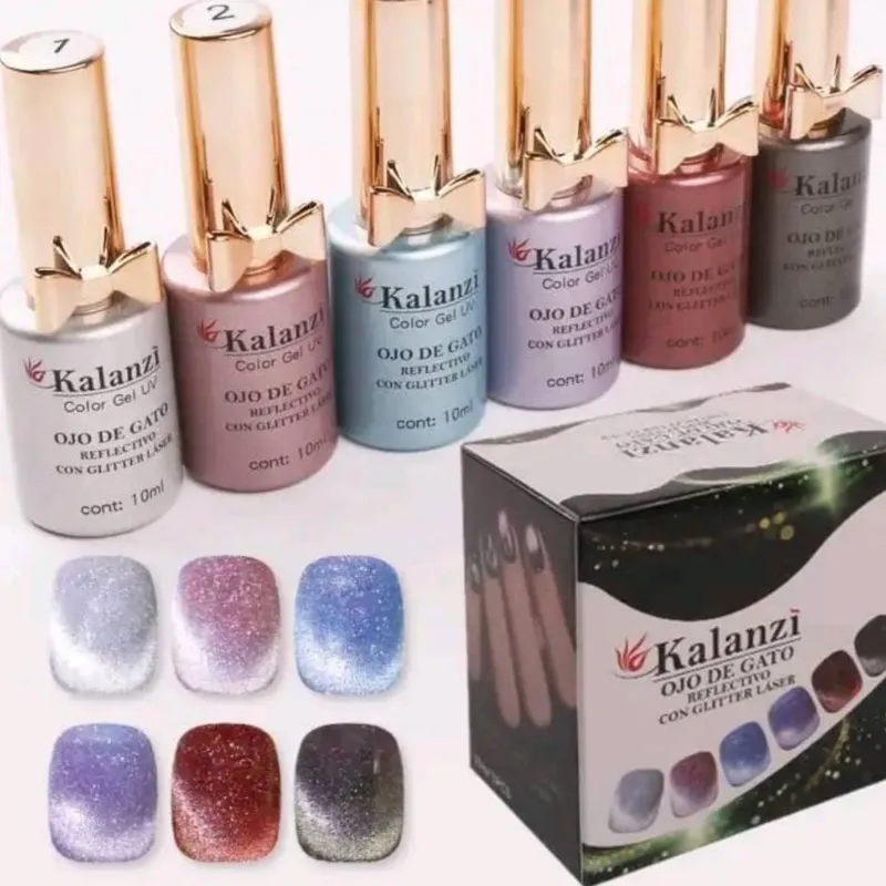 Ojo d gesto reflectivo con glitter laser