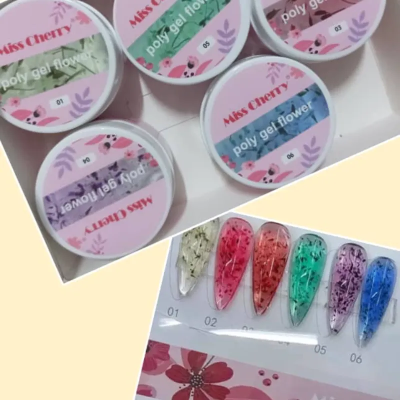 Polygel flower 