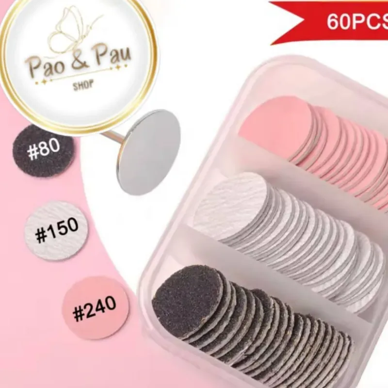 Set de vástago y lijas para pedicura