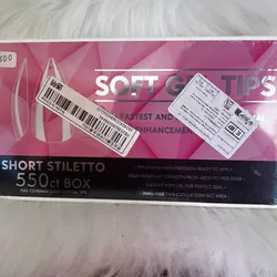 Short stiletto Soft gel tips 550 u