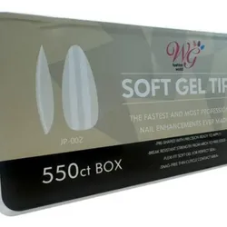 Soft gel tips almond 550 u 