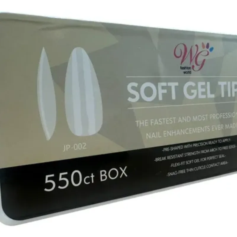 Soft gel tips almond 550 u 