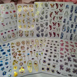 Stickers borde dorado