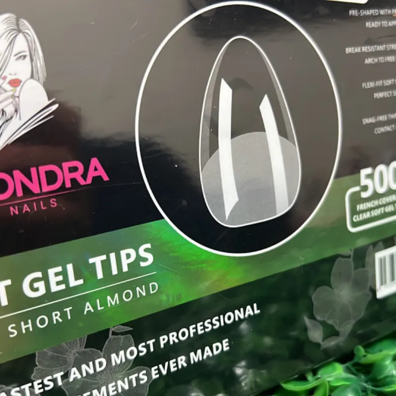 Tips Alondra 500 u soft gel short almond