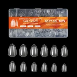 Extra long cover tips gel 600 piezas