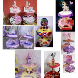 Base de cupcake de 2 pisos personalizada