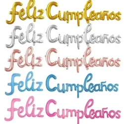 Cartel inflable de feliz cumpleaños letra corrida