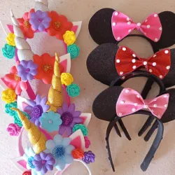 Cintillos de Minnie y unicornio