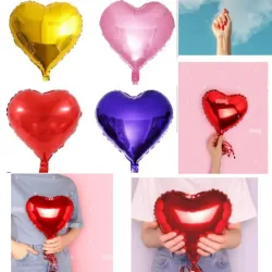 Globos en forma de corazón