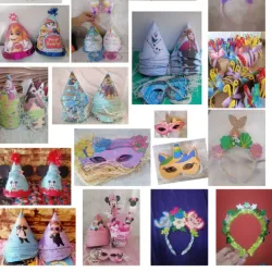 Gorros, antifaces y cintillos personalizados