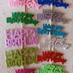 Topper para cake Happy Birthday