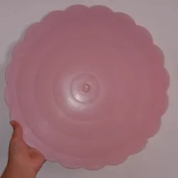 Base plástica 36cm rosa claro