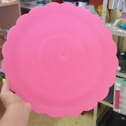 Base plástica rosa oscura de 36cm