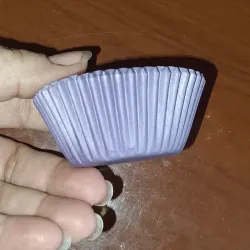 Capacillos morados para cupcakes 25x