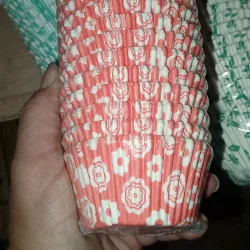 Capacillos rosa con flores porción (25-30unidades)