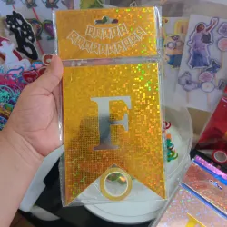 Cartel Feliz cumpleaños para colgar | dorado