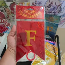 Cartel Feliz cumpleaños para colgar | rojo