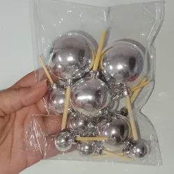 Esferas plásticas | plata