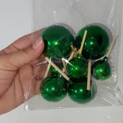 Esferas plásticas | verde oscuro 