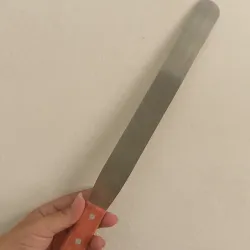 Espátula metálica recta de 35cm