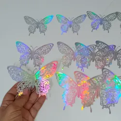 Estuche de mariposa plata #5
