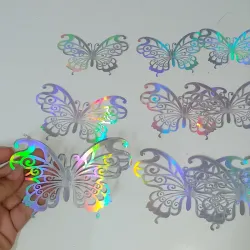 Estuche de mariposa plata #8
