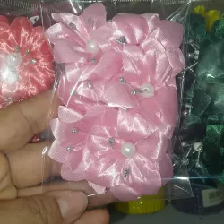 Flores de tela | rosado claro 6x