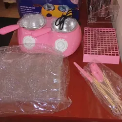 Fundidor de chocolate doble. Incluye accesorios 