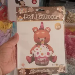 Globo de foil | oso marrón