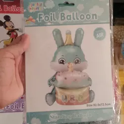 Globo foil | Conejo verde