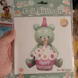 Globo foil | oso verde