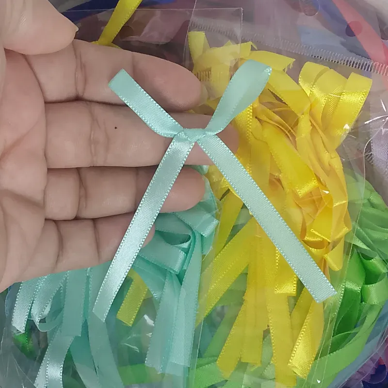 Lazos azul-verde claro para estilo coquette 🎀 x15