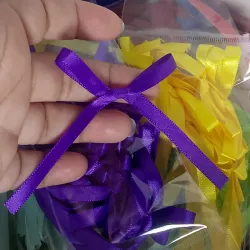 Lazos morados oscuro para estilo coquette 🎀 x15