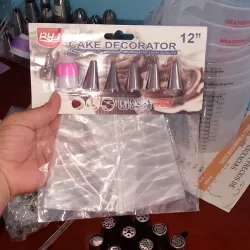 Manga de silicona 12" con boquillas y acople