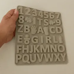 Molde abc baby shower