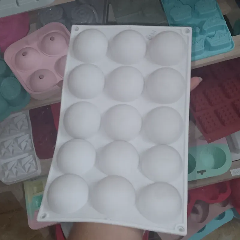 Molde semiesferas blanco