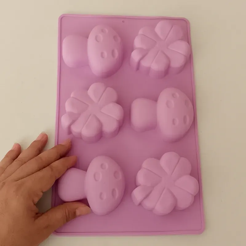 Molde trébol y setas