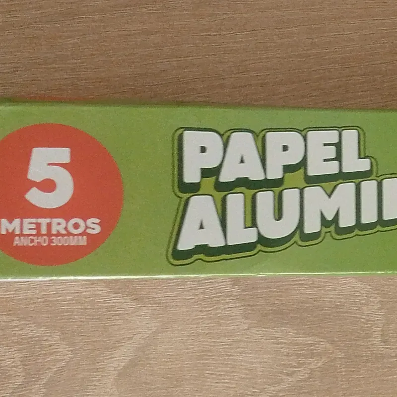 Papel aluminio 5mx30cm