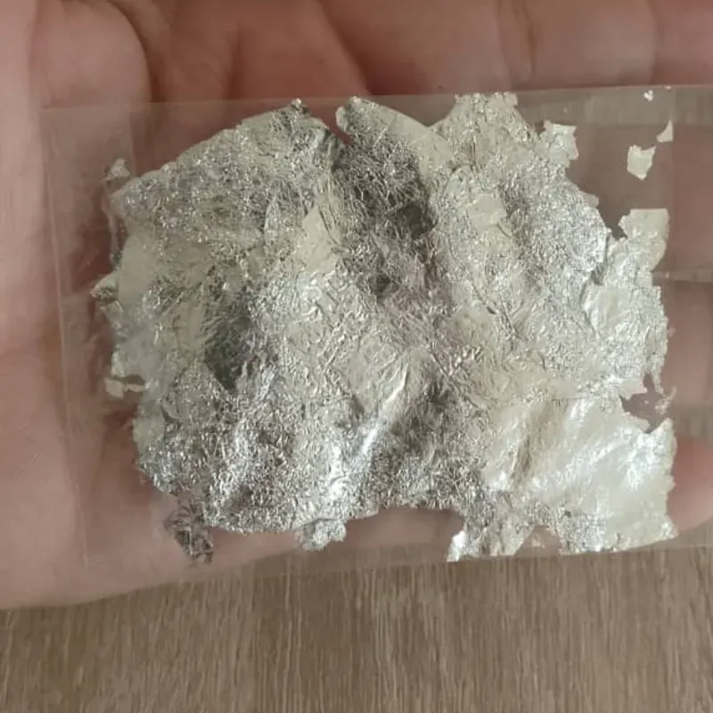 Papel comestible plata