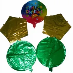 Set de 5 globos de foil