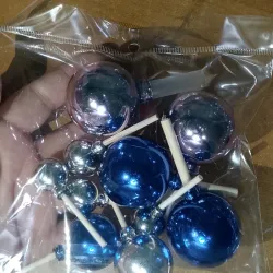 Set de bolas |  morado+azul+plata